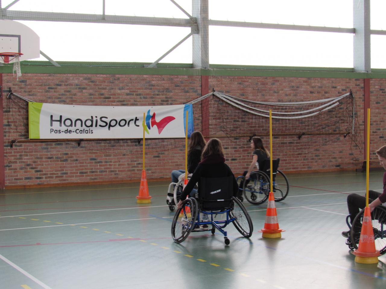 Slalom en fauteuil