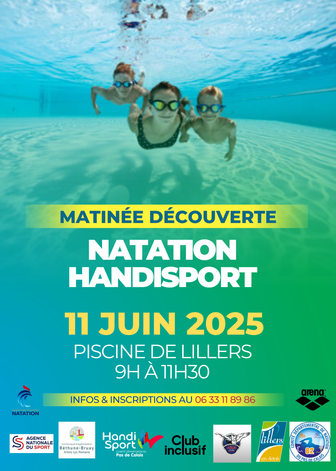 Matinee decouverte natation handisport 11 06 25
